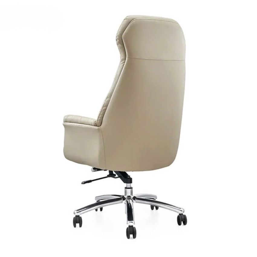 Ghế xoay giám đốc bọc da màu kem hiện đại: SG - 3807 Ghế xoay giám đốc bọc da màu kem hiện đại: SG - 3807 - $hienthicat