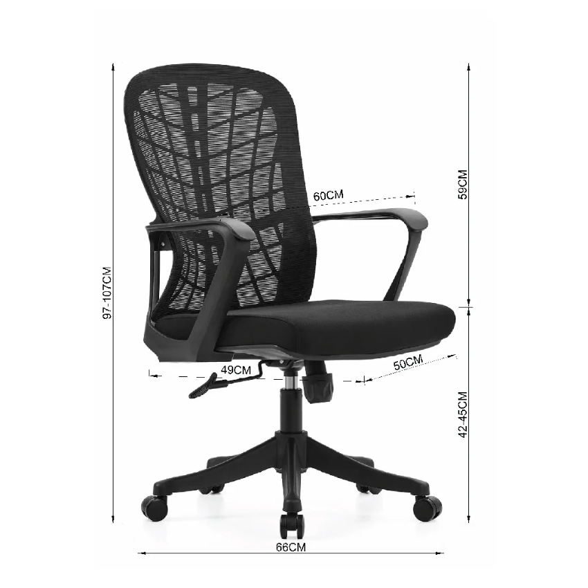 Ghế xoay văn phòng cao cấp lưng lưới: SG - 056 Ghế xoay văn phòng cao cấp lưng lưới: SG - 056 - $hienthicat