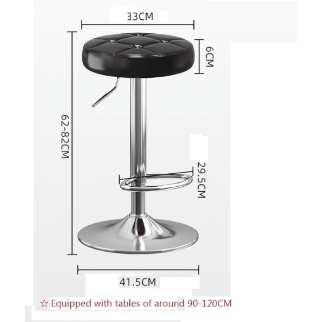 Ghế bar mini nệm tròn chân nâng hạ: SG - 4144 Ghế bar mini nệm tròn chân nâng hạ: SG - 4144 - $hienthicat