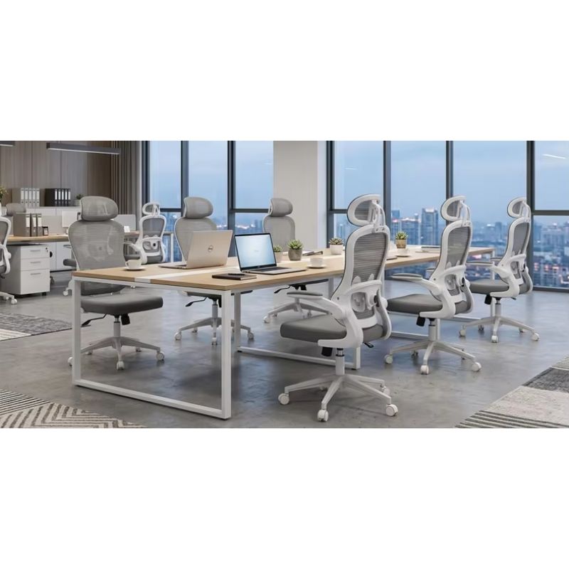 Ghế lưới văn phòng chuẩn ergonomic lưới xám khung trắng: SG - 2409 Ghế lưới văn phòng chuẩn ergonomic lưới xám khung trắng: SG - 2409 - $hienthicat