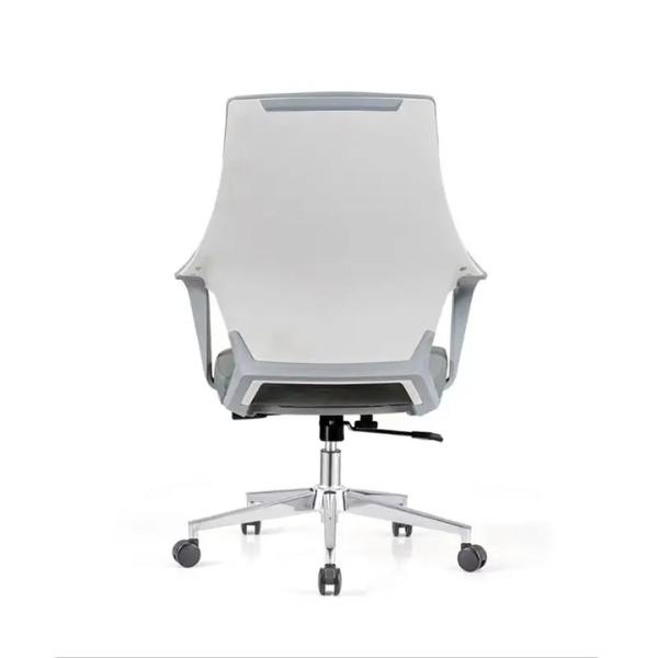 Ghế da văn phòng màu xám chân xoay: SG - 672 - $hienthicat