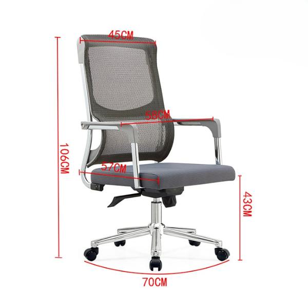 Ghế làm việc tại nhà chân xoay lưng lưới: SG - 322 - $hienthicat