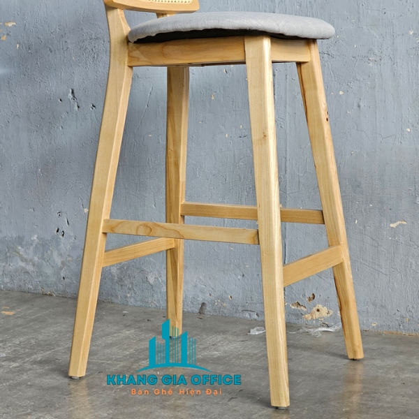 Ghế quầy bar khung gỗ ASH tựa lưng lưới mây đan: SG - 3012 Ghế quầy bar khung gỗ ASH tựa lưng lưới mây đan: SG - 3012 - $hienthicat