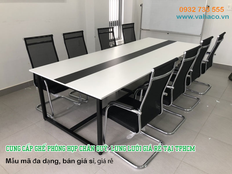 cung cấp ghế phòng họp chân quỳ, lưng lưới giá rẻ tại tphcm