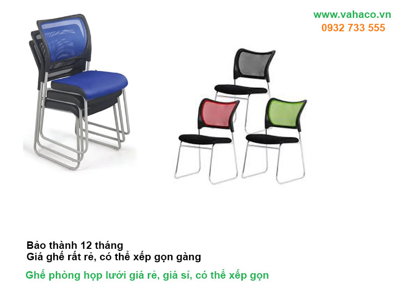 Ghế phòng họp lưới giá rẻ, giá sỉ, có thể xếp gọn vận chuyển free tphcm