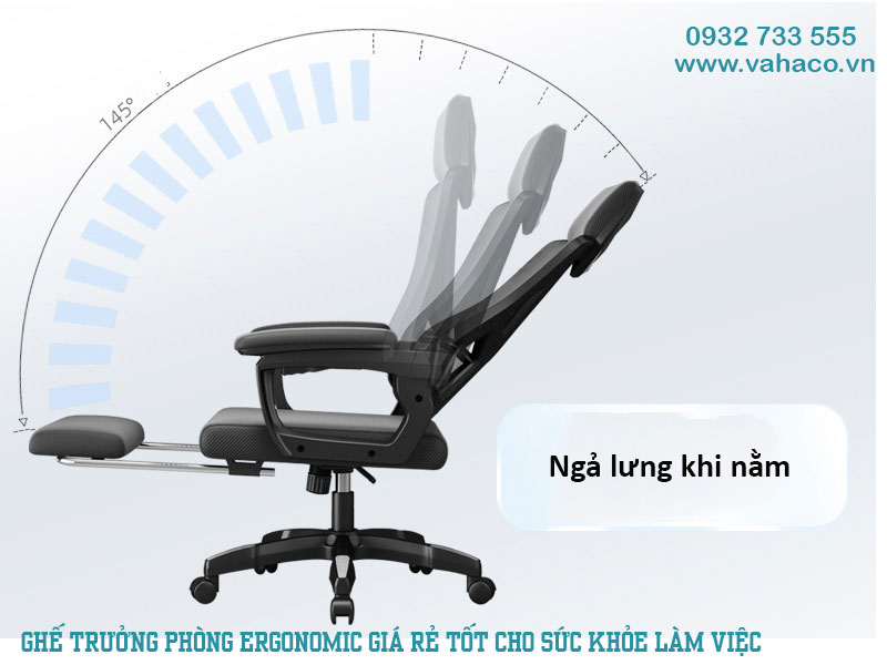 Ghế trưởng phòng Ergonomic giá rẻ tốt cho sức khỏe làm việc